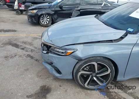 2022 Honda Accord Sport из США, поврежденный, VIN 1HGCV1F37NA107622